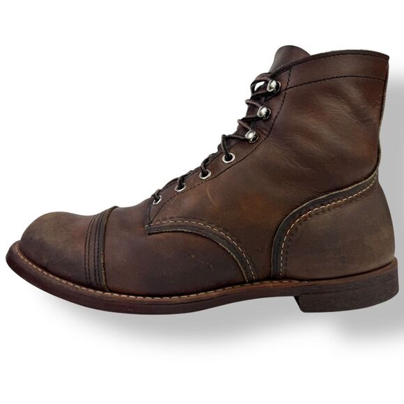 Red Wing Heritage 8111 Iron Ranger 6” Boots Brown Harness Leather Men’s 10.5 D - Picture 6 of 12